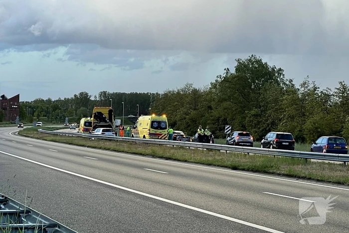 Schade bij ongeval op snelweg