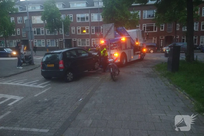 Auto crasht na politieachtervolging
