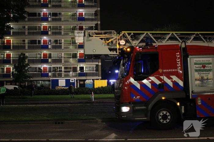 Veel rook bij brand in kelderbox