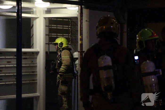Veel rook bij brand in kelderbox