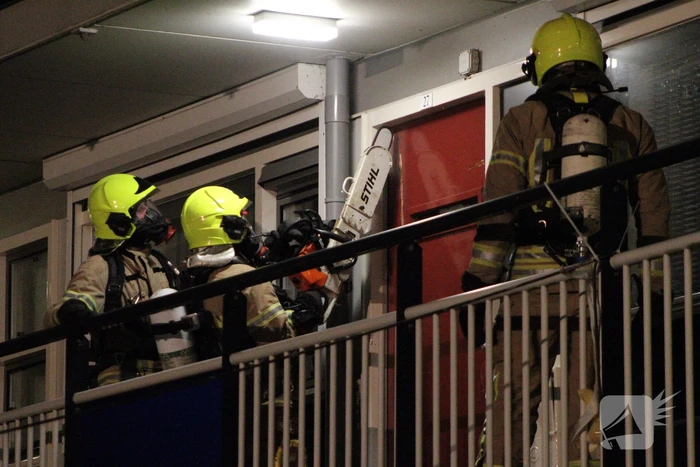Veel rook bij brand in kelderbox