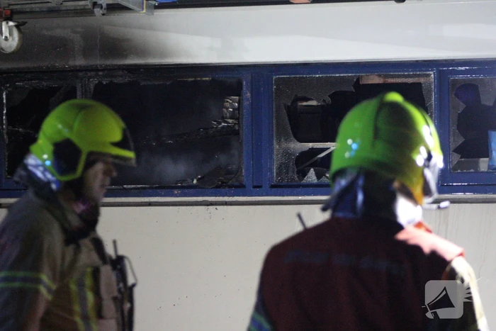 Veel rook bij brand in kelderbox