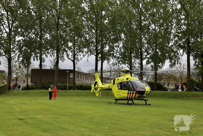 Traumahelikopter voor incident in woning
