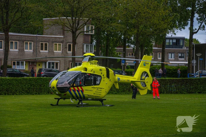 Traumahelikopter voor incident in woning