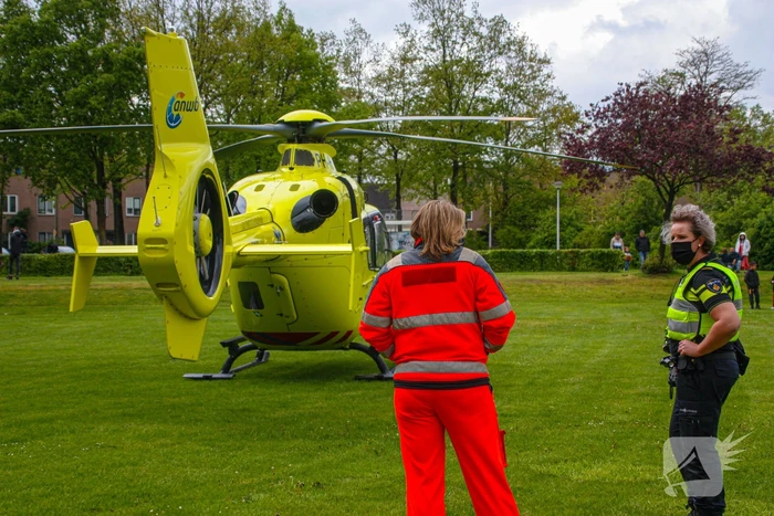 Traumahelikopter voor incident in woning