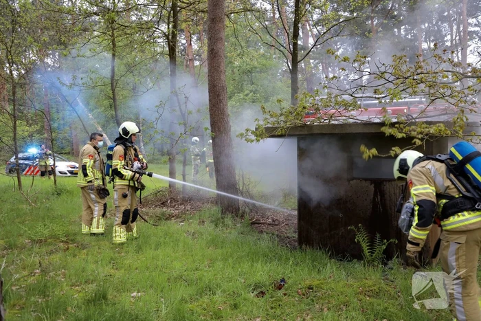 Brand in bunker op militaire vliegbasis