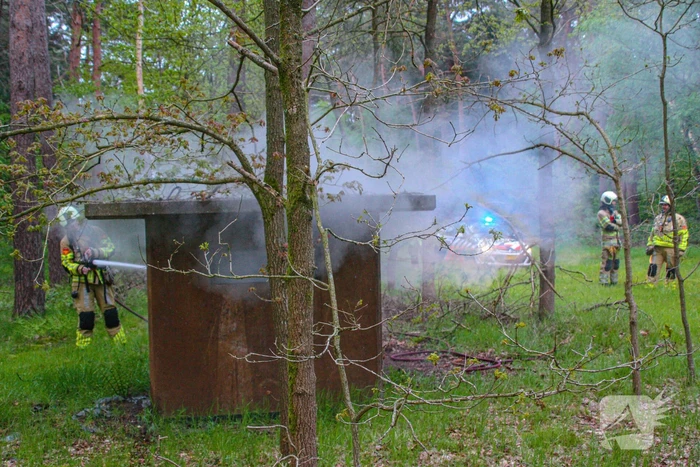 Brand in bunker op militaire vliegbasis