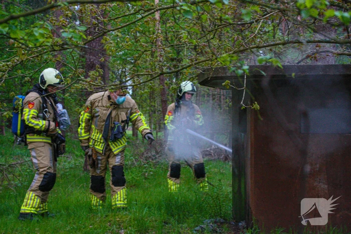 Brand in bunker op militaire vliegbasis