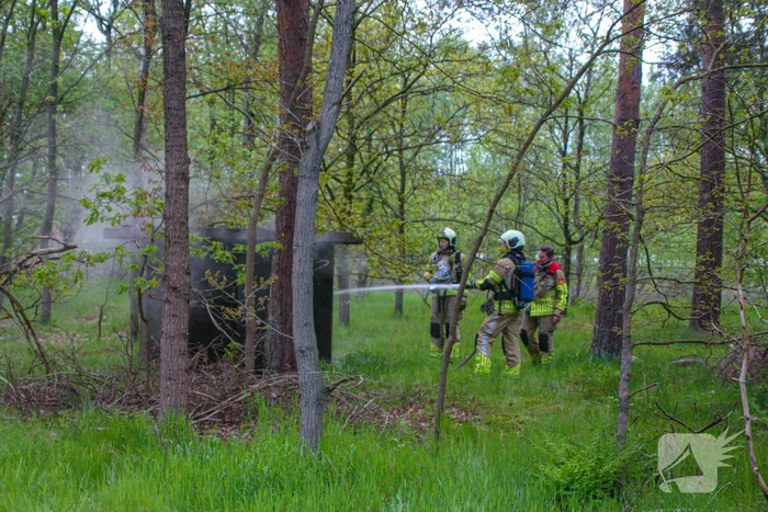 Brand in bunker op militaire vliegbasis