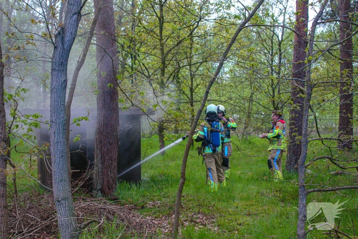 Brand in bunker op militaire vliegbasis