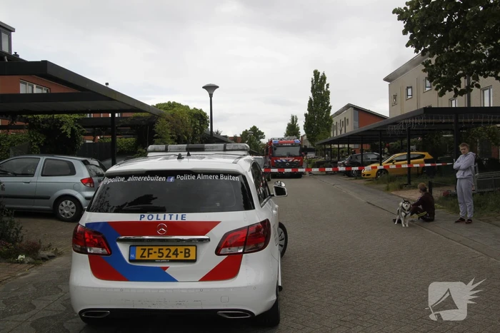Inzet hulpdiensten bij woningbrand