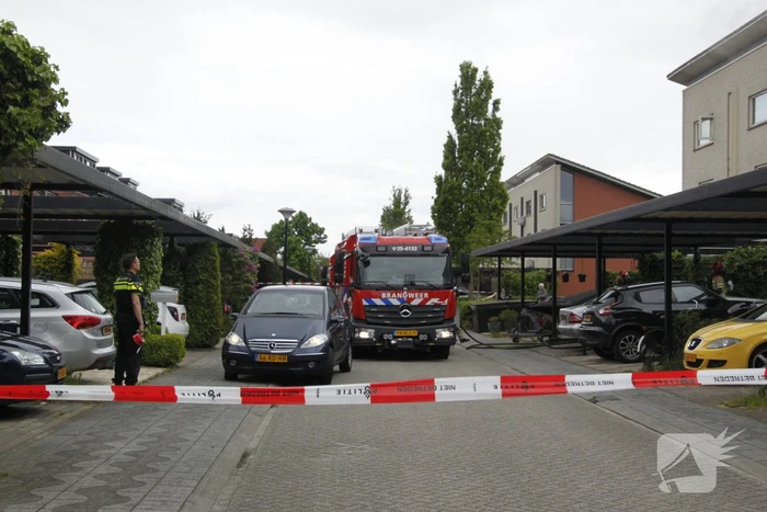 Inzet hulpdiensten bij woningbrand