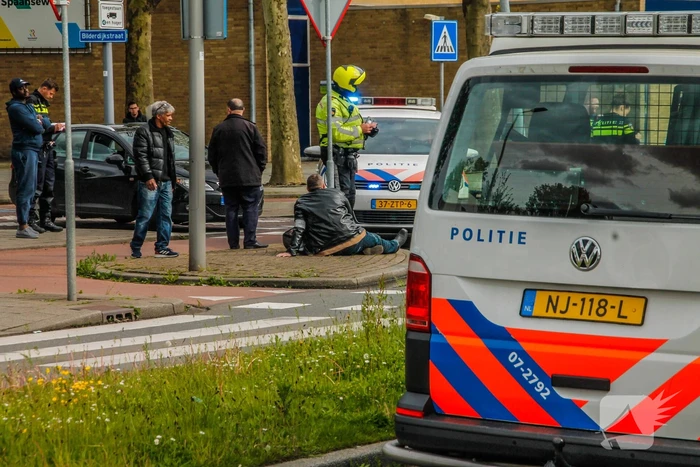 Gewonde motorrijder na ongeval met auto