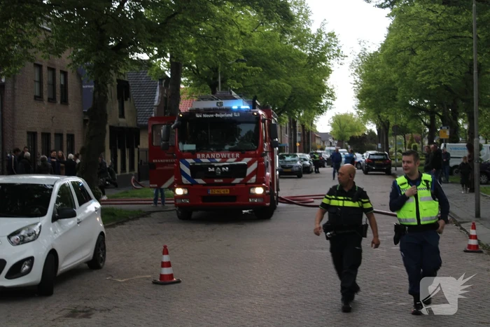 Flinke brand in schuur van woning