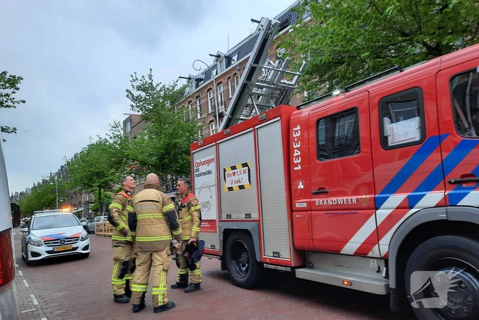 Onderzoek naar mogelijke brand in winkel