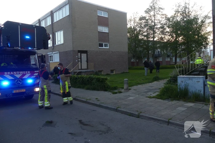 Brand in kelder van gebouw