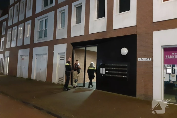 Inzet hulpdiensten door lek stadsverwarming