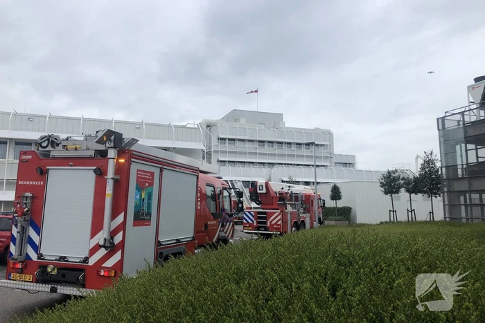 Brand in plafond ziekenhuis