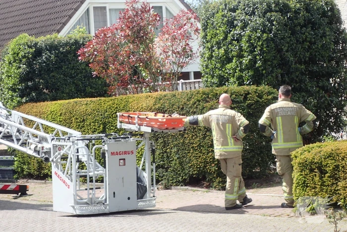 Traumahelikopter landt voor incident in woning