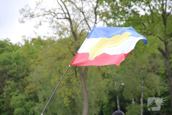 Demonstranten demonsteren tegen kabinetsbeleid
