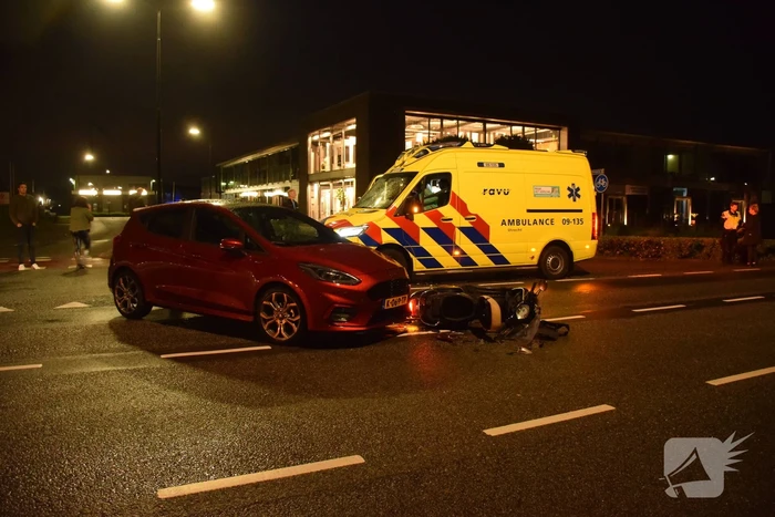Twee gewonden bij ongeval met scooter
