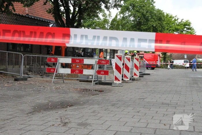 Gasleiding geraakt bij graafwerkzaamheden
