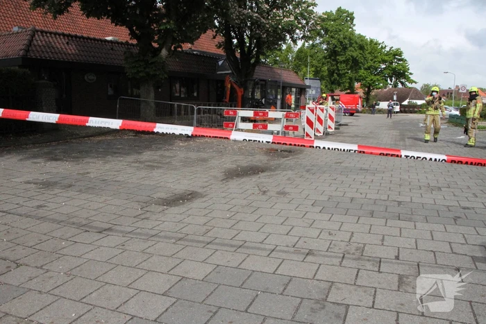 Gasleiding geraakt bij graafwerkzaamheden
