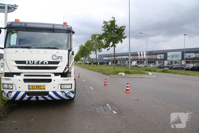 Vrachtwagens botsen bij keeractie