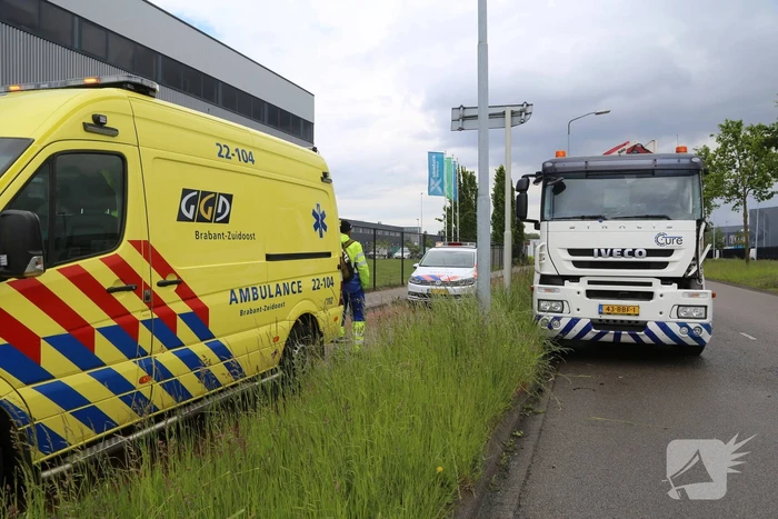 Vrachtwagens botsen bij keeractie
