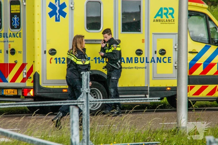 Traumahelikopter voor incident op straat