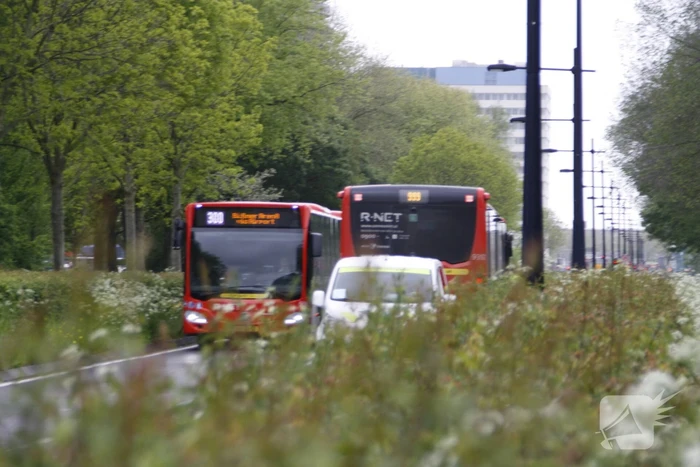 Ongeval op busbaan