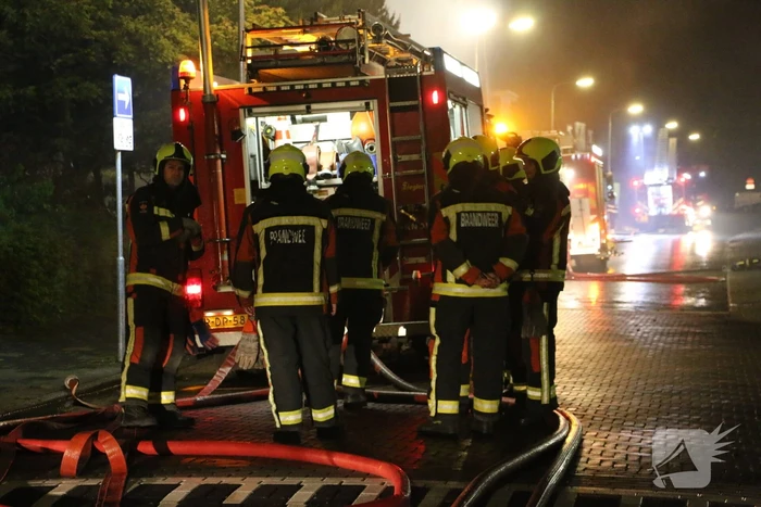 Grote brand in een leegstaand pand