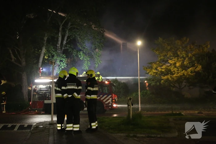 Grote brand in een leegstaand pand