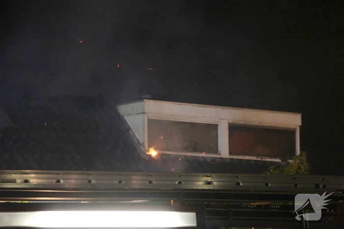 Grote brand in een leegstaand pand