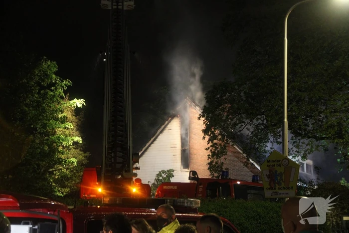 Grote brand in een leegstaand pand