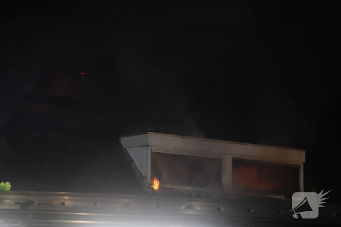Grote brand in een leegstaand pand