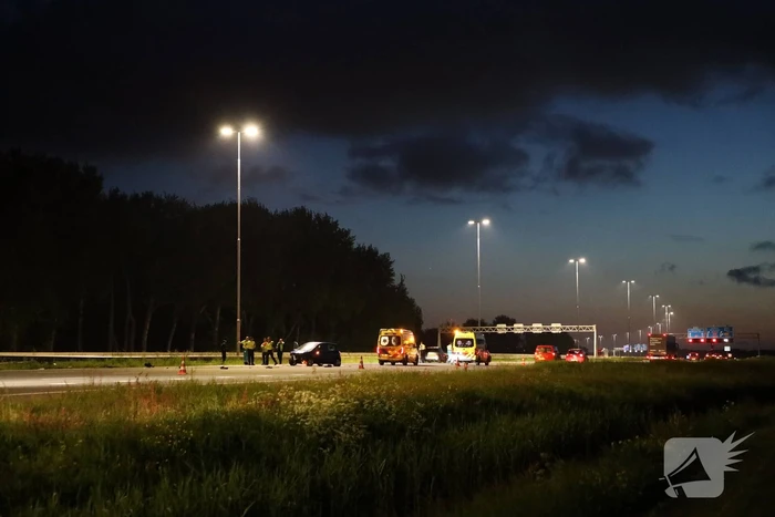 Flinke schade na eenzijdige aanrijding op snelweg