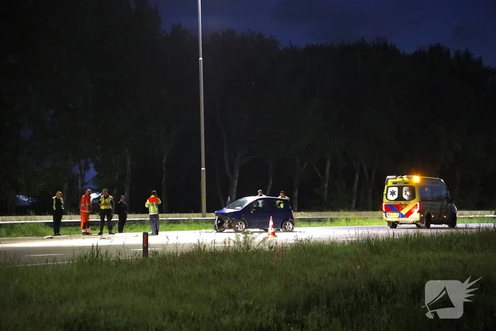 Flinke schade na eenzijdige aanrijding op snelweg