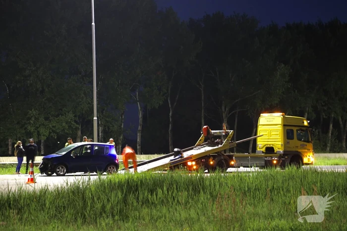 Flinke schade na eenzijdige aanrijding op snelweg