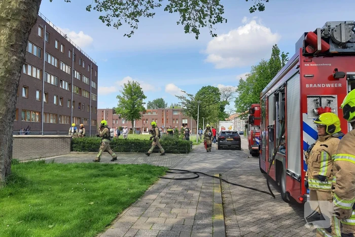 Veel rook bij brand in parkeergarage