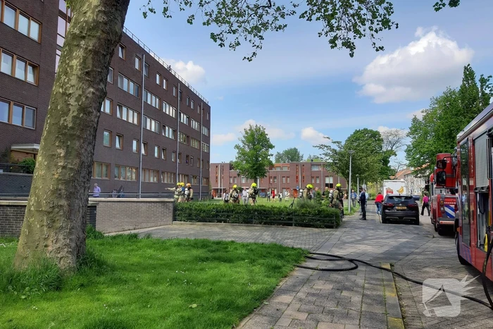 Veel rook bij brand in parkeergarage