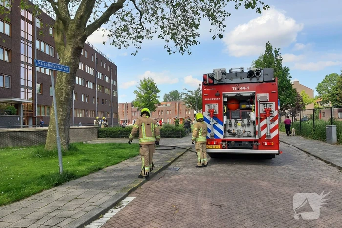 Veel rook bij brand in parkeergarage
