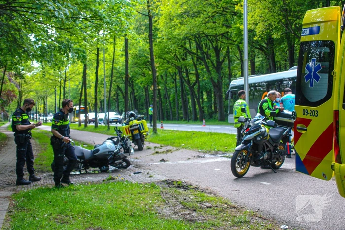 Ongeval tussen motorrijders