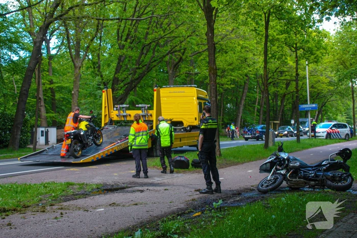 Ongeval tussen motorrijders