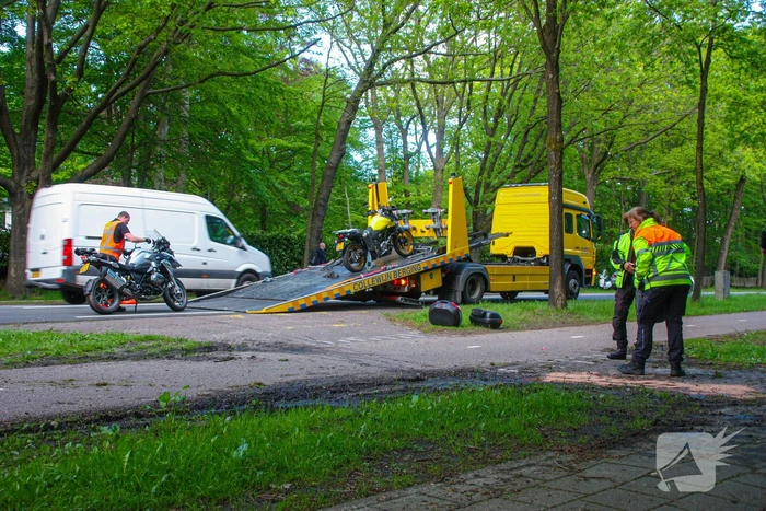 Ongeval tussen motorrijders