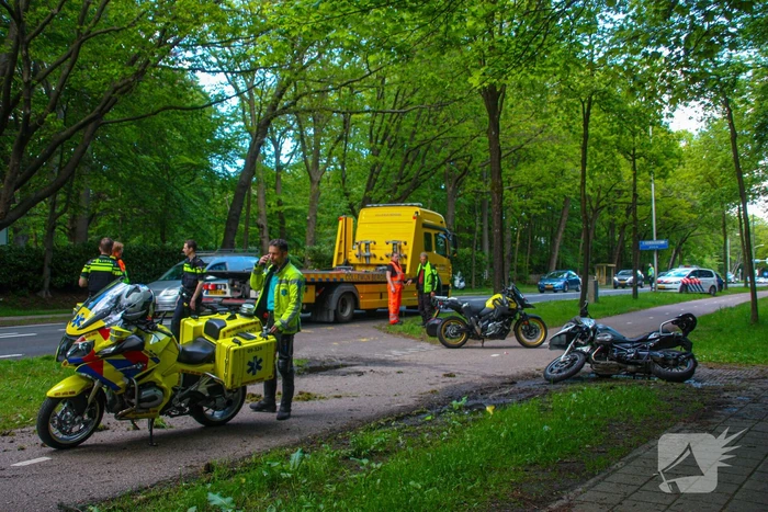 Ongeval tussen motorrijders