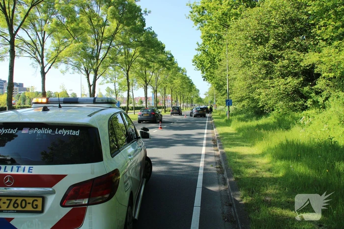 Kettingbotsing tussen vier auto's