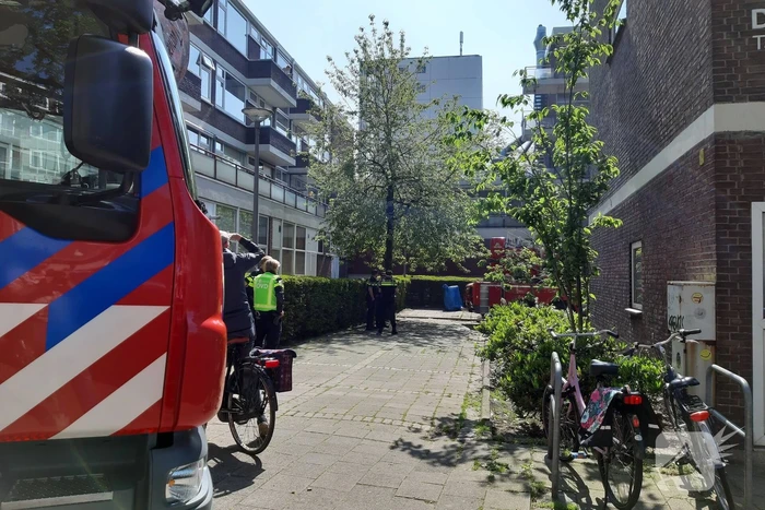 Brand in spoelkeuken van restaurant