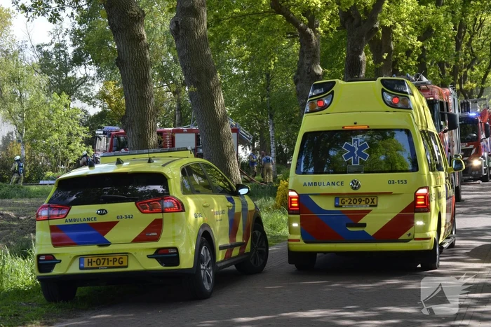 Grote brand in woonboerderij