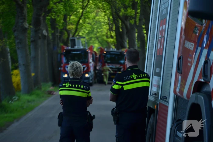 Grote brand in woonboerderij